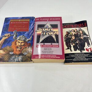 Vintage Books Myths of The Norsemen Star trek 1991 Ghostbusters II Assorted Lot